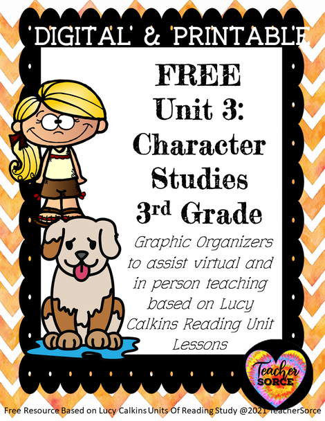 Character Studies Graphic Organizers FREE 