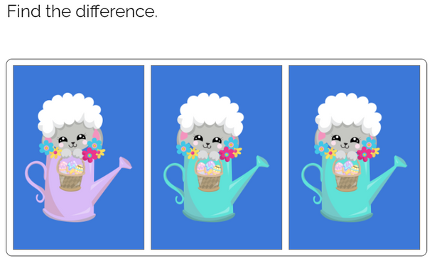 Find the Difference: Spring Animals Boom Cards™