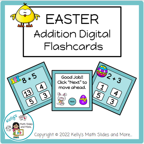 Easter - Addition Flashcards - Digital