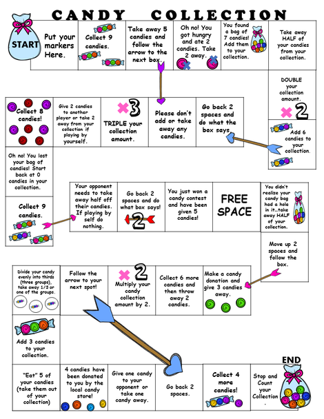 Valentine's Math Choice Board