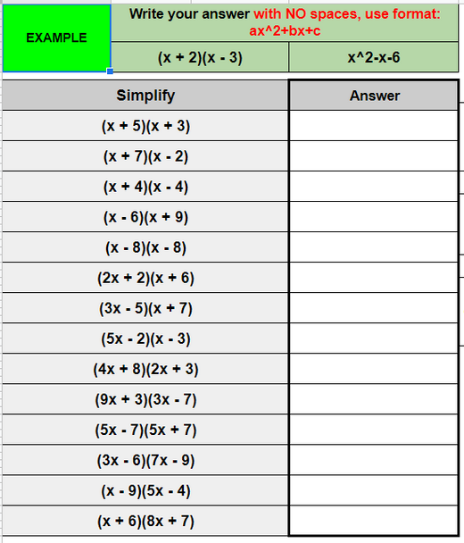 Multiplying Binomials Martin Luther King Jr. Pixel Art Mystery Picture EDITABLE