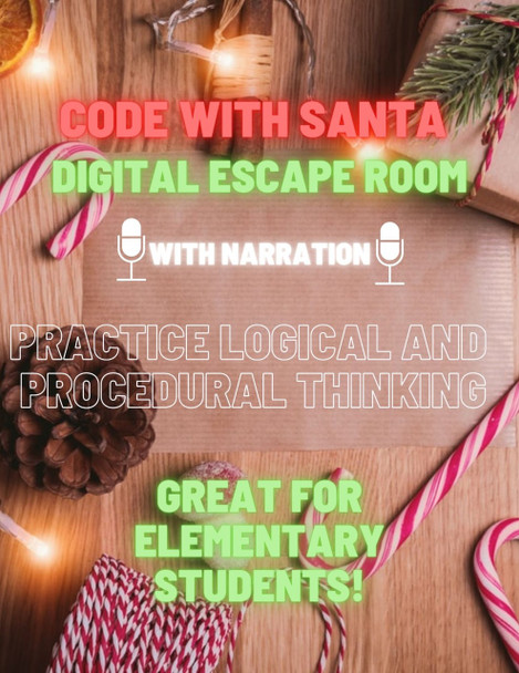 Code With Santa - An Elementary Digital Escape Room (No coding knowledge needed)