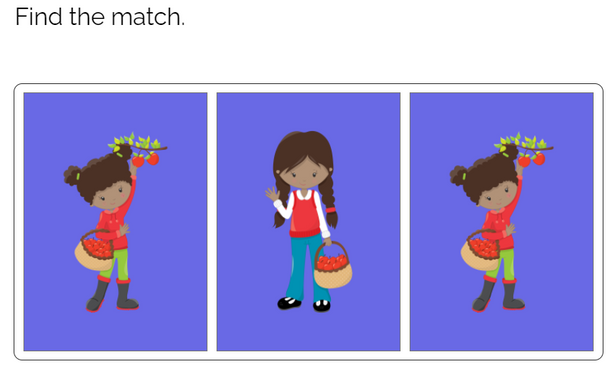 Matching: Autumn Kids Theme Boom Cards™