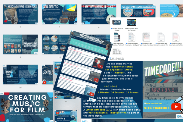 Creating Music for Film-FULL LESSON-Distance Learning | Google Slides™