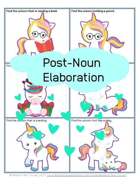 Post-Noun Elaboration: Unicorns