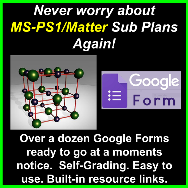 Never Worry about MS-PS1 (Matter) Sub Plans Again!