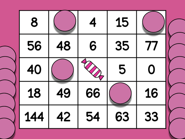 Valentine's Day - Multiplication Bingo - Digital and Printable