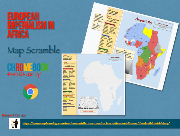 European Imperialism Africa Map Scramble