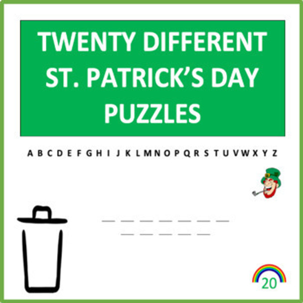 St. Patrick's Day Digital Letter Guess