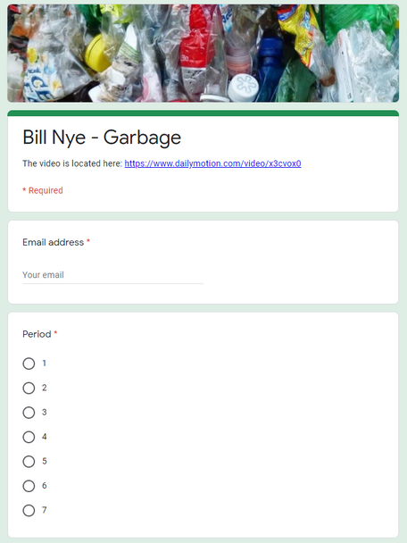 Bill Nye - Garbage (Great Sub Plans or Distance Learning!)