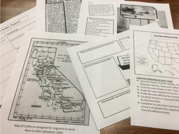 U.S. History | Great Depression | 1930's | Dust Bowl | A Document Based Activity