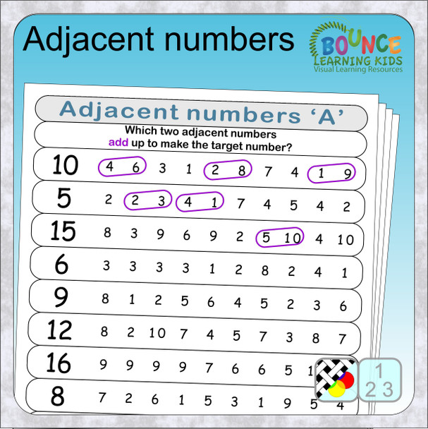 Adjacent numbers cover