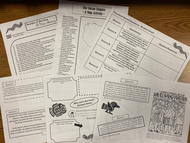 World History | Mesoamerica | Inca Empire | Bundle | Document Based Activities