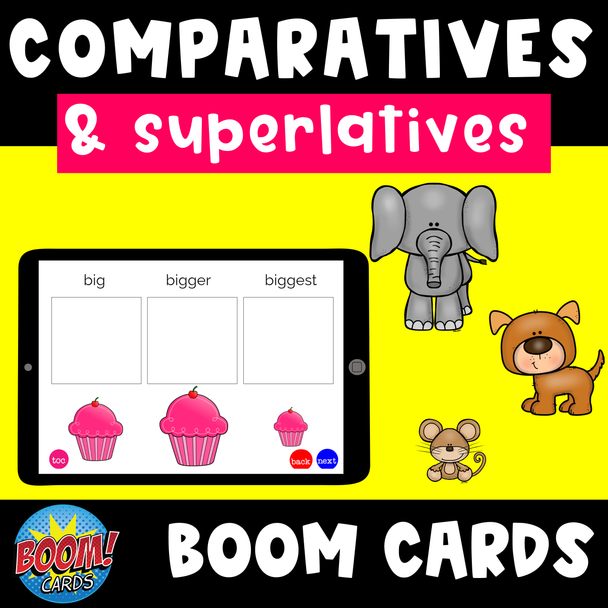Comparatives and Superlatives Boom Cards