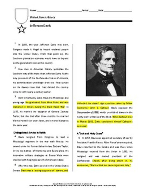 Biography: Jefferson Davis