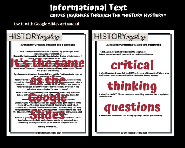 Alexander Graham Bell & the Invention of the Telephone Writing activity & Craft