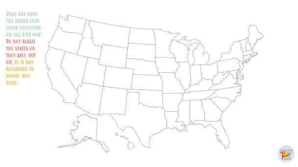 United States Digital Map-Making Activity for Google Slides™