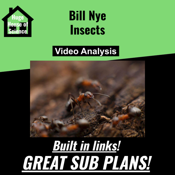 Bill Nye - Insects Google Form (Great sub plans!)