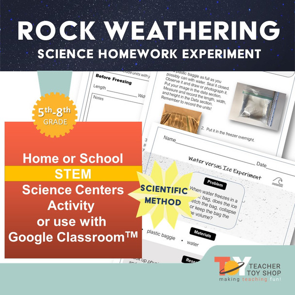 Rocks and Weathering Activity | for Google Slides™ + print PDF