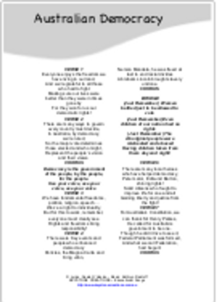 AUSTRALIA-SPECIFIC (Grades 3-7) ~ 4 Curriculum-Aligned Poems