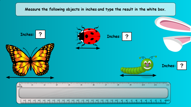 Spring Easter Measurement activities | 2nd Grade in Google Slides DIGITAL RULER