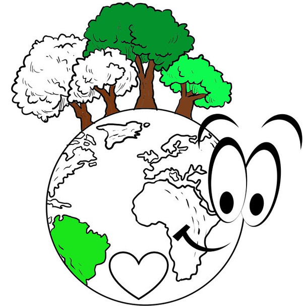 FREE DIGITAL Color by number - Earth Day Math activity - Long Division EDITABLE