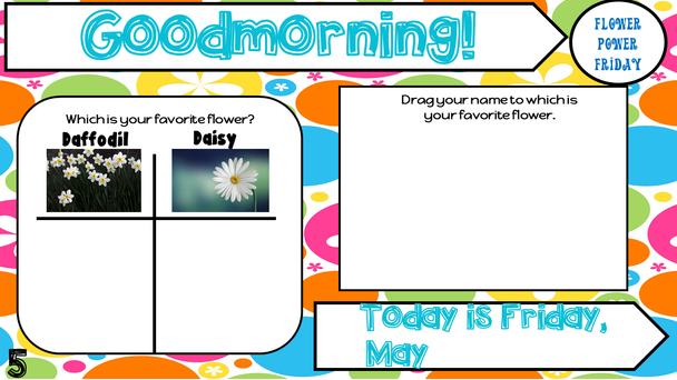 Attendance Tracker Question of the Day Jamboard May