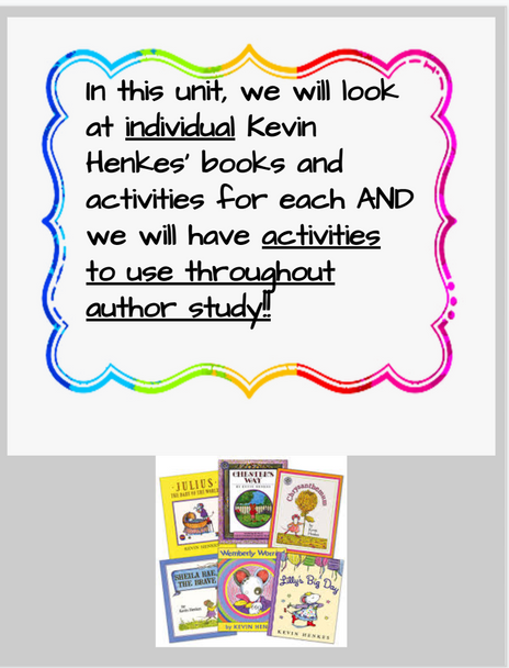 KEVIN HENKES AUTHOR STUDY