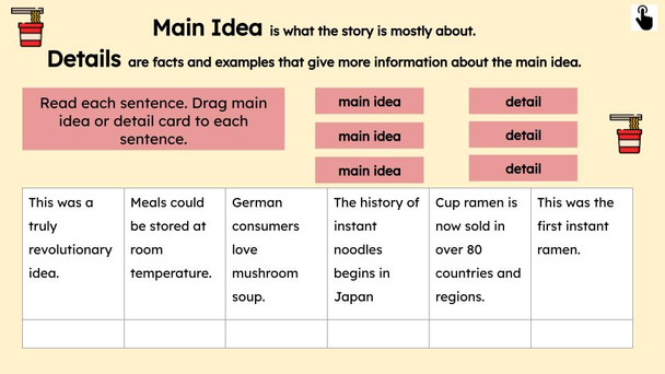 Ramen Noodles Informational Text Reading Passage and Activities