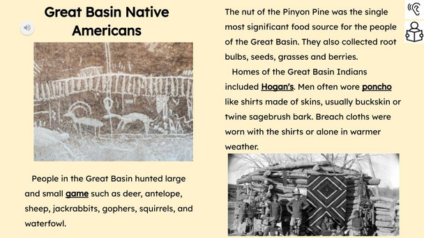 Great Basin Native Americans Informational Text Reading Passage and Activities