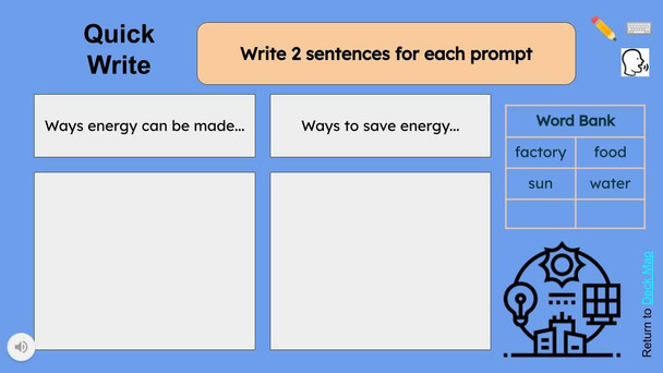 Energy Informational Text Reading Passage and Activities