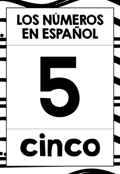 SPANISH NUMBERS 0-31 FLASHCARDS POSTERS