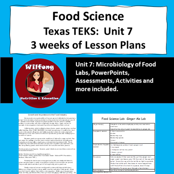 Food Science, Texas TEKS, Unit 7 - Microbiology of Food
