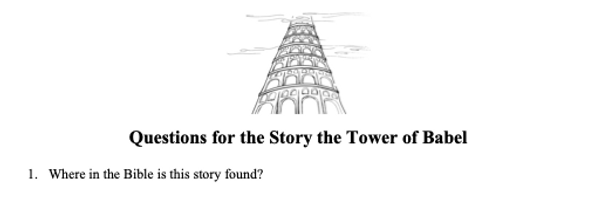 The Tower of Babel: Studying the Stories of the Bible