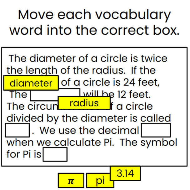 Circles Vocabulary