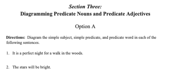 Sentence Diagramming Made Simple: Linking Verbs and Predicate Words