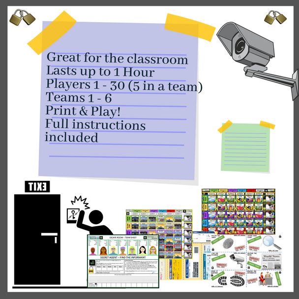 Measurements - Maths  Escape Room 