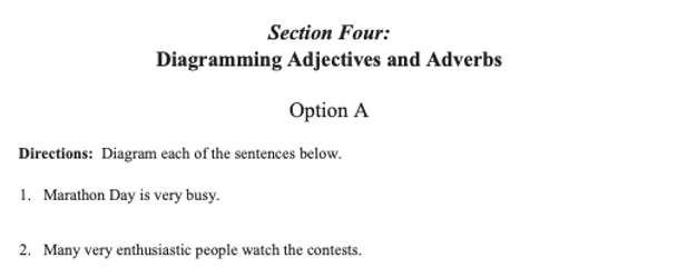 Sentence Diagramming Made Simple: Adjectives and Adverbs