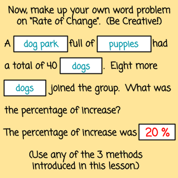 Percent of Change Lesson