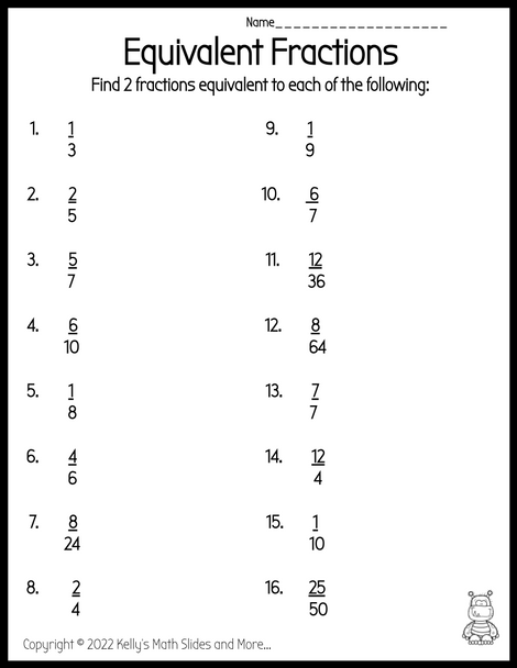 Fraction  Worksheets - 13 Printable