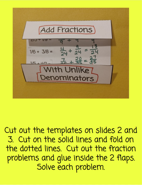 Fractions Review Unit - 6 Digital Lesson with Number Chips - 13 Printable Worksheets