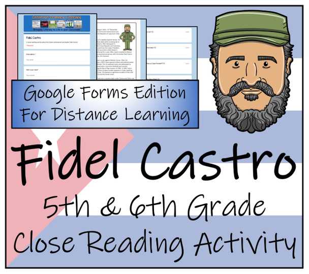 Fidel Castro Close Reading Activity Digital & Print | 5th Grade & 6th Grade