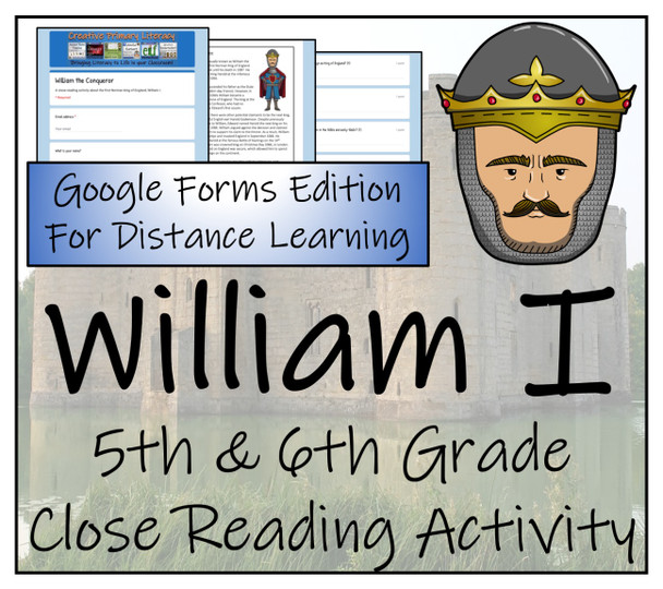 William the Conqueror Close Reading Activity Digital & Print | 5th & 6th Grade