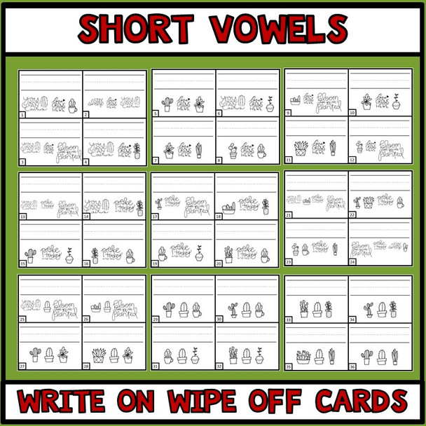 Short Vowel Words, Secret Code  Literacy Center