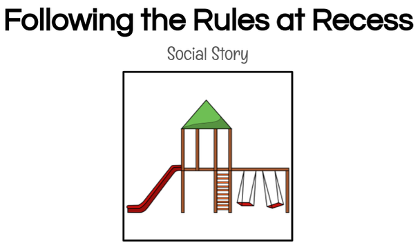 School Rules Social Stories Set for Special Education
