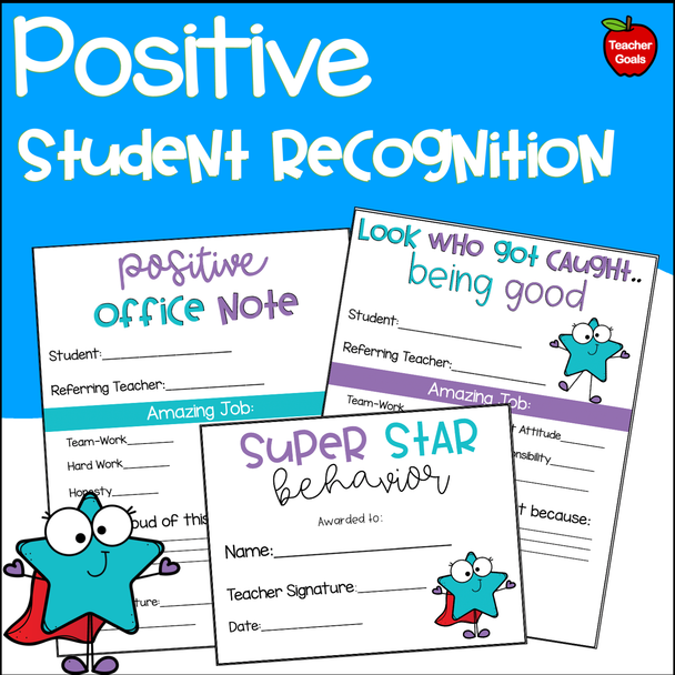 Positive Student Recognition Forms - FREE