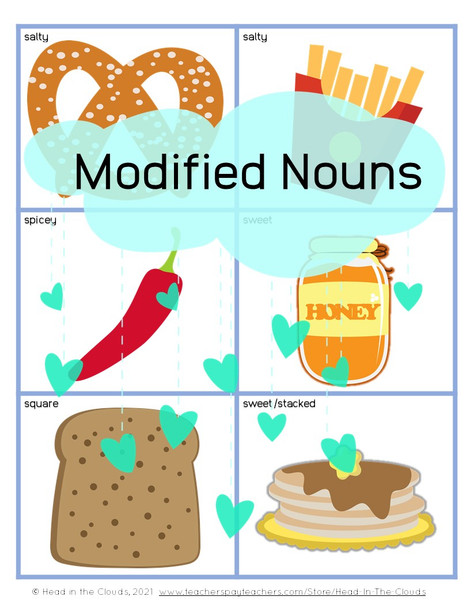 Modified Nouns - Food Shopping Activity