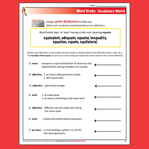 Montessori Spelling Vocabulary GUIDE III Spelling Activities and Practice Sheets - VETERAN Montessori-inspired printable Language help (25 pages + key)