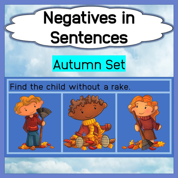 Negatives in Sentences - Autumn Set