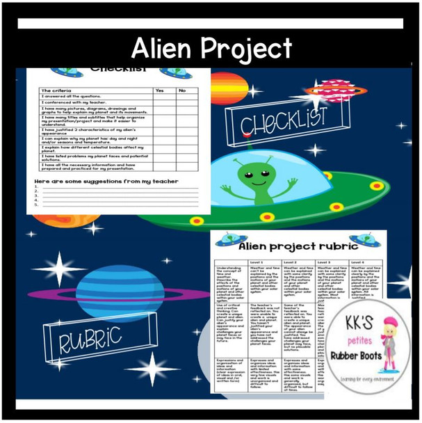 Science Project: Create an Alien and Planet